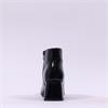 Wonders V Cut Pointed Block Heel Boot - Black Patent
